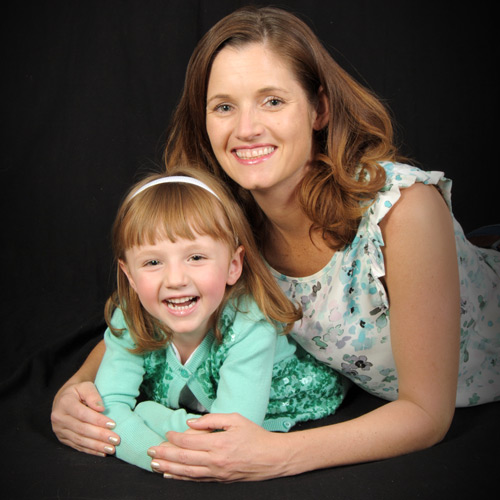 Andrae Michaels National Portrait Studio provides in-studio mommy and daughter photography